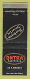 Matchbook Cover - Ontra Cafeteria Chicago IL WEAR