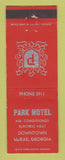 Matchbook Cover - Park Motel LaRae GA