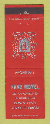 Matchbook Cover - Park Motel LaRae GA