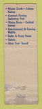 Matchbook Cover - Marseilles Hotel Miami Beach FL WEAR POOR BACK