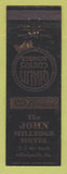 Matchbook Cover - John Milledge Motel Milledgeville GA WEAR
