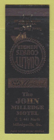 Matchbook Cover - John Milledge Motel Milledgeville GA WEAR