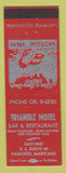 Matchbook Cover - Triangle Motel Bar Restaurant Hancock MD