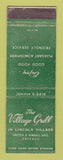 Matchbook Cover - Village Grill Chicago IL WEAR