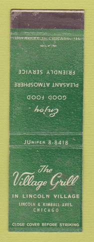 Matchbook Cover - Village Grill Chicago IL WEAR