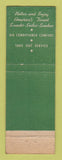Matchbook Cover - Village Grill Chicago IL WEAR