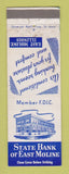 Matchbook Cover - State Bank of East Moline IL