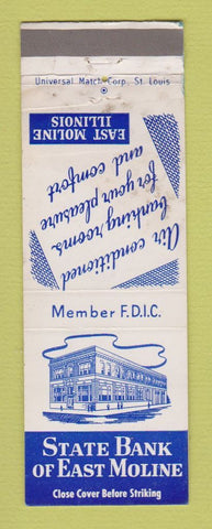 Matchbook Cover - State Bank of East Moline IL
