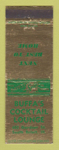 Matchbook Cover - Buffa's Cocktail Lounge South Beloit IL