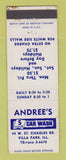 Matchbook Cover - Andree's Car Wash Villa Park IL