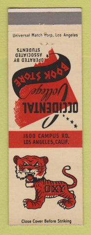Matchbook Cover - Occidental College Book Store Los Angeles CA