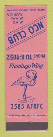 Matchbook Cover - NCO Club Miad Miami FL Flamingo Wing military