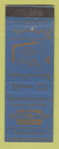 Matchbook Cover - Southern Chevrolet Decatur GA WEAR