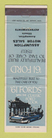 Matchbook Cover - 1961 Ford Assumption IL