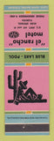 Matchbook Cover - El Rancho Motel High Springs FL