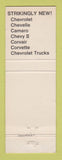 Matchbook Cover - 1968 Chevrolet Coastal Brunswick GA WEAR