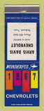 Matchbook Cover - 1967 Chevrolet Arvis Davis Paducah TX WORN
