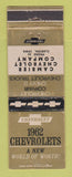 Matchbook Cover - 1962 Chevrolet Cambier Clarion IA WORN
