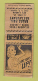 Matchbook Cover - Brass Rail Restaurant New London CT girlie WORN BOBTAIL