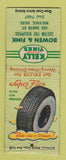 Matchbook Cover - Kelly Tires Bowen Fink Holyoke MA WORN #1 BOBTAIL