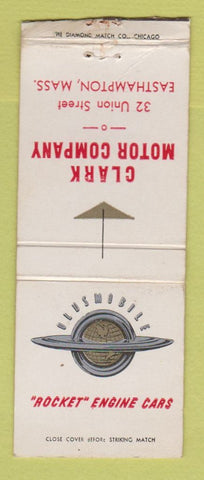 Matchbook Cover - Oldsmobile Clark Motors Easthampton MA WEAR BOBTAIL