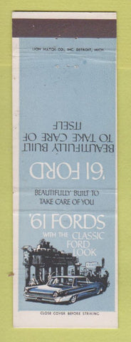 Matchbook Cover - 1961 Ford