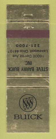 Matchbook Cover - Steve Barry Buick Lakewood OH WEAR