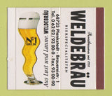 Matchbox - Weldebrau Beer