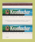 Matchbox - Krombacher Beer