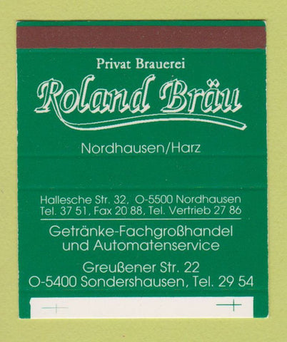 Matchbox - Roland Brau Beer