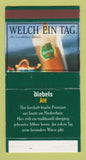 Matchbook Cover - Welch Ein Tag Diebels Alt Beer WEAR #1