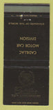 Matchbook Cover - Cadillac Motor Car Division 70th Annivesary 30 Strike
