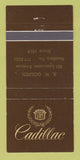 Matchbook Cover - AW Golden Cadillac Reading PA 30 Strike