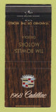 Matchbook Cover - 1968 Cadillac Tim Bowles Osceola AR 30 Strike