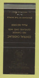Matchbook Cover - Central Cadillac Cleveland OH  30 Strike