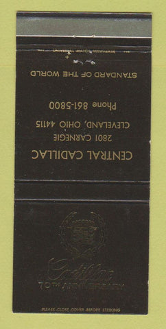 Matchbook Cover - Central Cadillac Cleveland OH  30 Strike