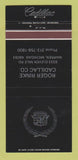Matchbook Cover - Roger Rinke Cadillac Warren MI 30 Strike