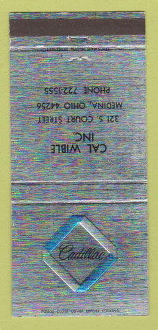 Matchbook Cover - Cal Wible Cadillac Medina OH 30 Strike