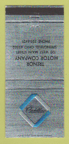 Matchbook Cover - Trenor Cadillac Springfield OH 30 Strike