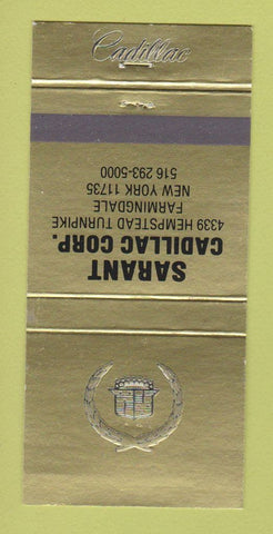 Matchbook Cover - Sarant Cadillac Farmingdale NY 30 Strike