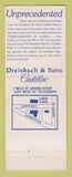 Matchbook Cover - Cadillac Dreisbach Detroit MI