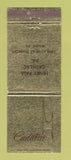Matchbook Cover - Cadillac Henry Paul Wayne PA