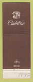 Matchbook Cover - Cadillac Henry Paul Wayne PA