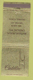 Matchbook Cover - Cadillac McKellar Braun Orlando FL