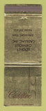 Matchbook Cover - Cadillac Looney Chevrolet Kingsport TN WEAR