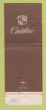 Matchbook Cover - Cadillac Redeman Pontiac Painesville OH