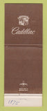Matchbook Cover - Cadillac Long St Paul MN