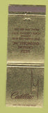 Matchbook Cover - Cadillac Uzzle Oldsmobile Durham NC