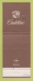 Matchbook Cover - Cadillac Parker Little Rock AR