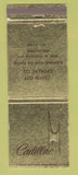 Matchbook Cover - Cadillac Center City Philadelphia PA WEAR